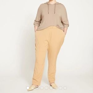Universal Standard Cafe au lait cigarette pants